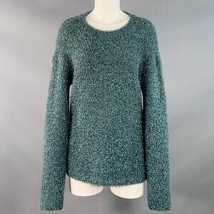 SIES MARJAN Size XS Metallic Green Polyamide Blend Crew Neck Pullover